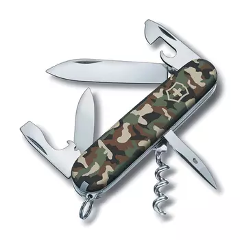 Нож Victorinox Spartan, 91 мм, 12 функций, камуфляж, блистер (+ Антисептик-спрей для рук в подарок!)