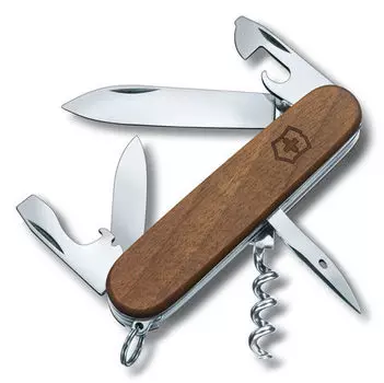 Нож Victorinox Spartan Wood, 91 мм, 10 функций, дерево (+ Антисептик-спрей для рук в подарок!)