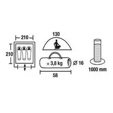 Палатка HIGH PEAK Texel 3