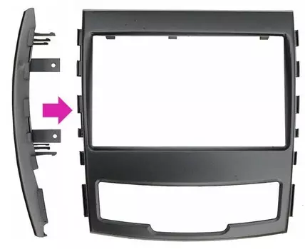 Переходная рамка Intro RSY-N04 для Ssang Yong Action 2DIN без крепежа