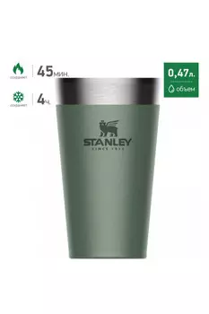 Пинта STANLEY Adventure SS Pint 0,47L Зеленая (+ Антисептик-спрей для рук в подарок!)