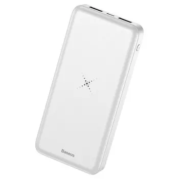 Повербанк с беспроводной зарядкой Baseus M36 Wireless Charger Powerbank 10000mAh white