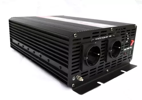 Преобразователь напряжения AcmePower AP-DS2500/12 (12В, 2500Вт, usb) (+ Антисептик-спрей для рук в подарок!)