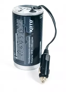Преобразователь напряжения автомобильный KOTO 12V-503 (12В &gt; 220В, 180Вт, USB) (+ Автомобильные коврики в подарок!)
