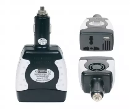 Преобразователь напряжения автомобильный KOTO 12V-504 (12В &gt; 220В, 180 Вт) (+ Антисептик-спрей для рук в подарок!)