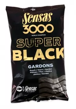 Прикормка Sensas 3000 Super BLACK Gardons 1кг