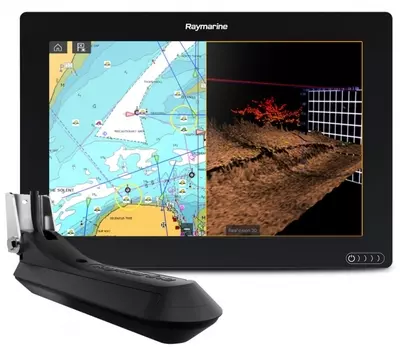 Raymarine AXIOM 12 RV, Multi-function 12" Display with integrated RealVision 3D, 600W Sonar with RV-100 transducer (+ Аккумулятор, зарядка и струбцина в подарок!)