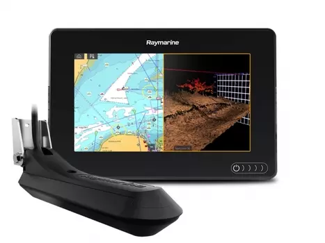 Raymarine AXIOM 7 RV, Multi-function 7" Display with RealVision 3D, 600W Sonar with RV-100 transducer (E70365-03) (+ Аккумулятор, зарядка и струбцина в подарок!)