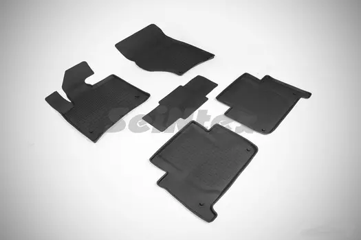 Резиновые коврики с высоким бортом Sintex для Audi Q7 2005-2015