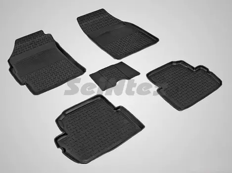 Резиновые коврики с высоким бортом Sintex для Chevrolet Spark 2009-2015