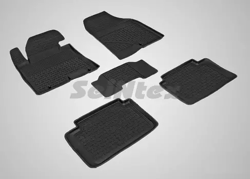 Резиновые коврики с высоким бортом Sintex для Hyundai i30 new 2012-2017 / KIA Cee'd II 2012-2017