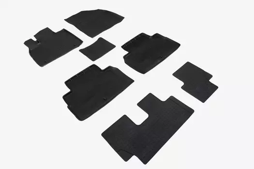 Резиновые коврики с высоким бортом Sintex для Hyundai Palisade I 2018-н.в.