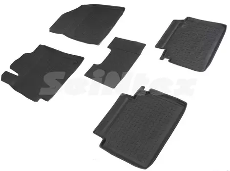 Резиновые коврики с высоким бортом Sintex для KIA Cerato IV 2018-н.в.