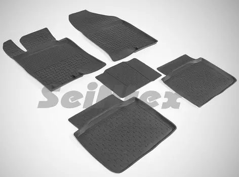 Резиновые коврики с высоким бортом Sintex для KIA Optima III 2010-2015 г.в.