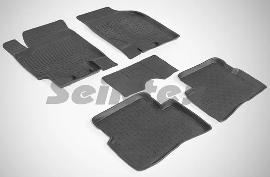 Резиновые коврики с высоким бортом Sintex для KIA Rio II 2005-2011