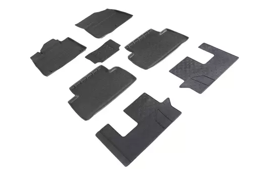 Резиновые коврики с высоким бортом Sintex для KIA Sorento IV 2020-н.в.