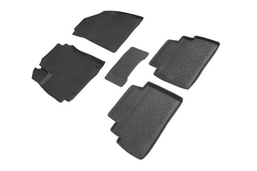 Резиновые коврики с высоким бортом Sintex для KIA SOUL III 2019-н.в.