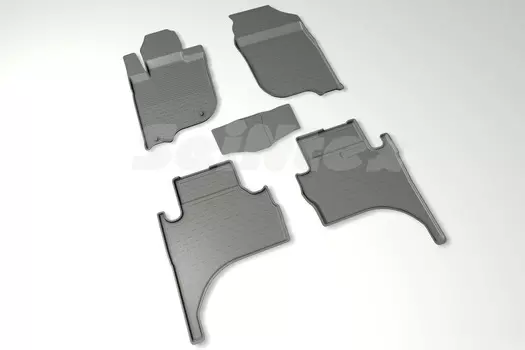Резиновые коврики с высоким бортом Sintex для Mitsubishi L200 2015-н.в.