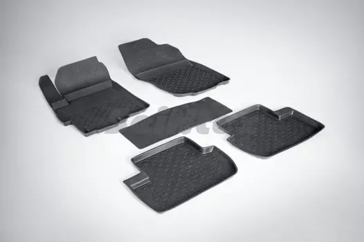 Резиновые коврики с высоким бортом Sintex для Mitsubishi Lancer X 2007-2017