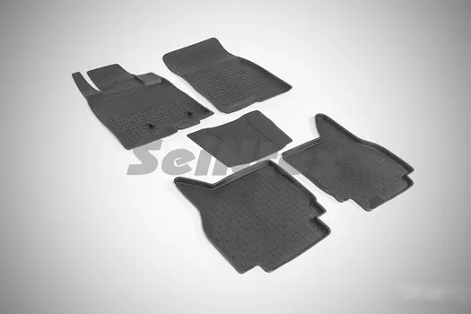 Резиновые коврики с высоким бортом Sintex для Mitsubishi Pajero III 1999-2006 / Pajero IV 2006-н.в.