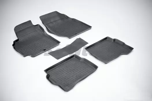 Резиновые коврики с высоким бортом Sintex для Nissan Almera classic (B10) 2006-2013