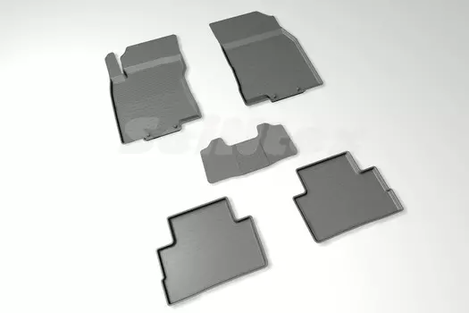 Резиновые коврики с высоким бортом Sintex для Nissan Qashqai II 2016-н.в.