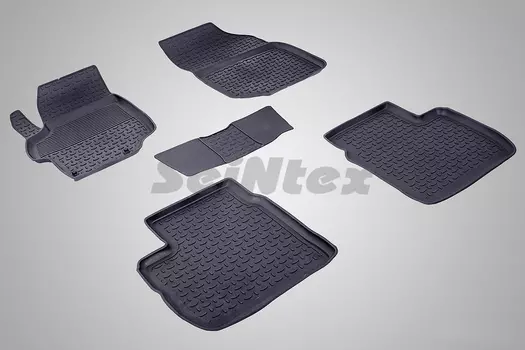 Резиновые коврики с высоким бортом Sintex для Peugeot 301 / Citroen C-Elysse 2013 н.в.