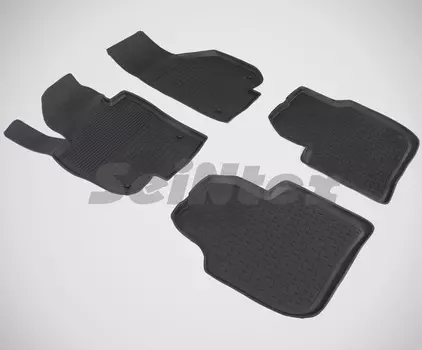 Резиновые коврики с высоким бортом Sintex для Skoda Superb II 2008-2015