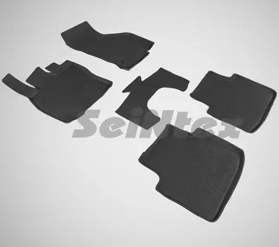 Резиновые коврики с высоким бортом Sintex для Skoda Superb III 2015-н.в.