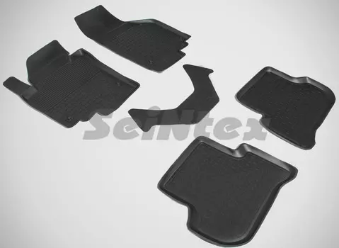 Резиновые коврики с высоким бортом Sintex для Skoda Yeti 2008-2018