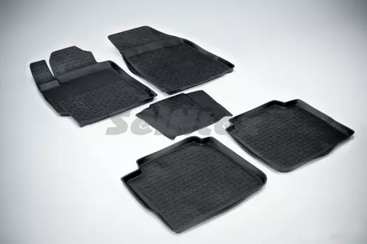 Резиновые коврики с высоким бортом Sintex для Toyota Camry VI 2006-2012