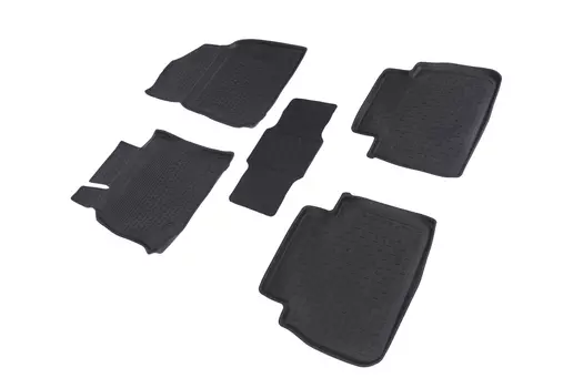 Резиновые коврики с высоким бортом Sintex для Toyota Camry VIII 2018-н.в.