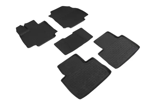 Резиновые коврики с высоким бортом Sintex для Toyota RAV 4 V АКПП 2019-н.в.