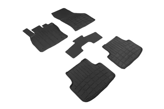 Резиновые коврики с высоким бортом Sintex для Volkswagen Jetta VII 2018-н.в.