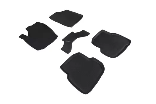 Резиновые коврики с высоким бортом Sintex для Volkswagen Polo Sedan V Glonass 2019-2020