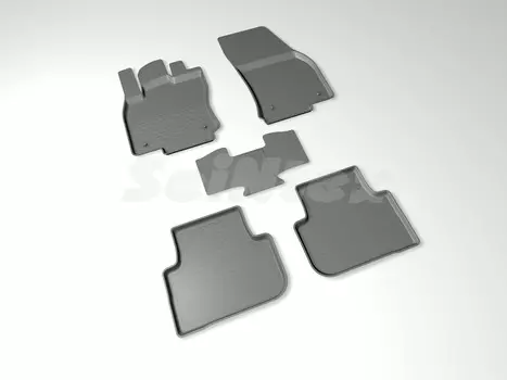 Резиновые коврики с высоким бортом Sintex для Volkswagen Tiguan II 2017-н.в.