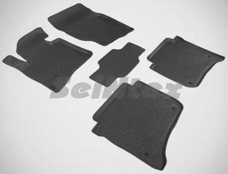 Резиновые коврики с высоким бортом Sintex для Volkswagen Touareg II 2010-2017