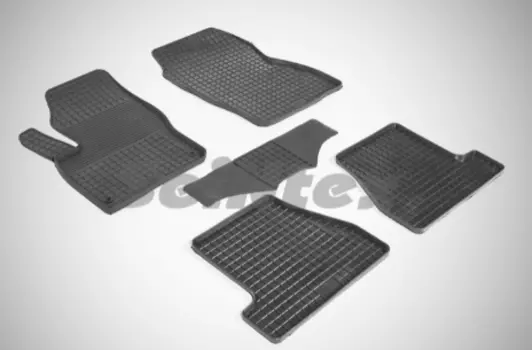 Резиновые коврики Сетка Seintex для FORD FOCUS III 2011-2015 (компл)