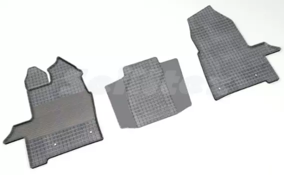 Резиновые коврики Сетка Seintex для FORD TOURNEO CUSTOM (1+2)17 (компл)