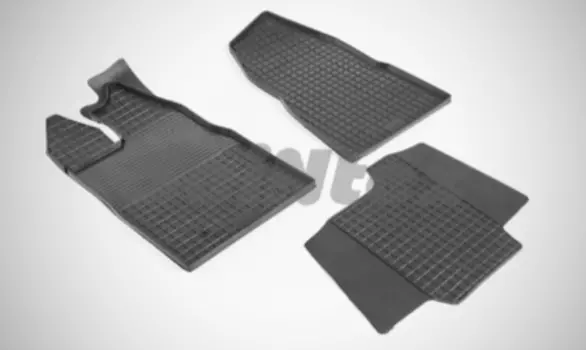 Резиновые коврики Сетка Seintex для FORD TRANSIT CUSTOM 2014- (компл)