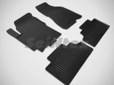 Резиновые коврики Сетка Seintex для KIA SPORTAGE II 2004-2010 (компл)