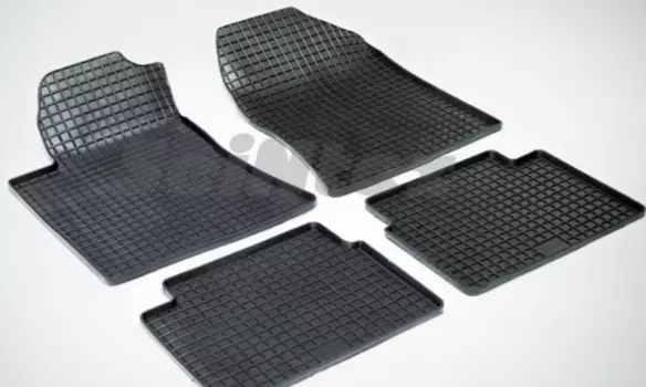 Резиновые коврики Сетка Seintex для TOYOTA AVENSIS II 02- (компл)