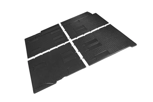 Резиновые коврики Сетка Seintex для VOLKSWAGEN T5/T6 2 и 3 ряды (компл)