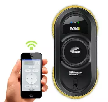 Робот-стеклоочиститель HOBOT 198 (+ Комплект из 12 салфеток для уборки в подарок!)