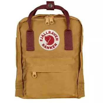 Рюкзак Fjallraven Kanken Mini, коричневый/бордовый, 20х13х29 см, 7 л (+ Антисептик-спрей для рук в подарок!)
