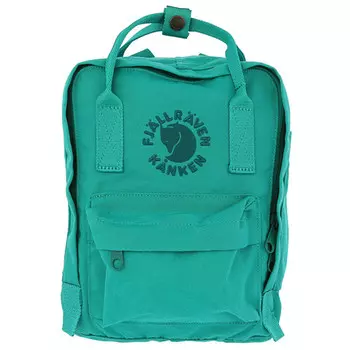 Рюкзак Fjallraven Re-Kanken Mini, изумрудный, 20х13х29 см, 7 л (+ Антисептик-спрей для рук в подарок!)