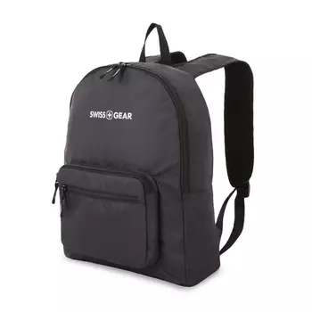 Рюкзак Swissgear складной, черный, 33,5х15,5x40 см, 21 л (+ Антисептик-спрей для рук в подарок!)