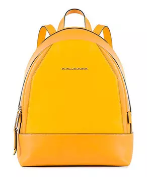 Рюкзак женский Piquadro Muse, желтый, 25x30x12 см (+ Антисептик-спрей для рук в подарок!)