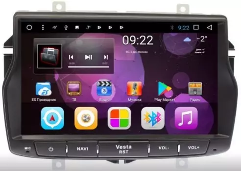Штатная автомагнитола VOMI ST2743-T8 для Lada Vesta на Android 8.1.0 (+ Камера заднего вида в подарок!)