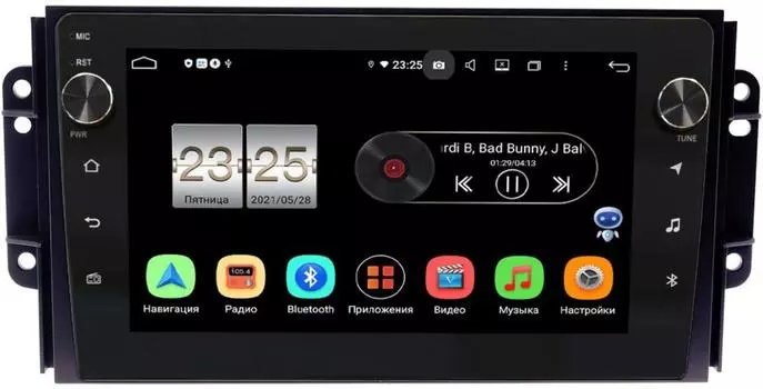 Штатная магнитола Chery Tiggo 3 2014-2021 LeTrun BPX609-9075 на Android 10 (4/64, DSP, IPS, с голосовым ассистентом, с крутилками) (+ Камера заднего вида в подарок!)